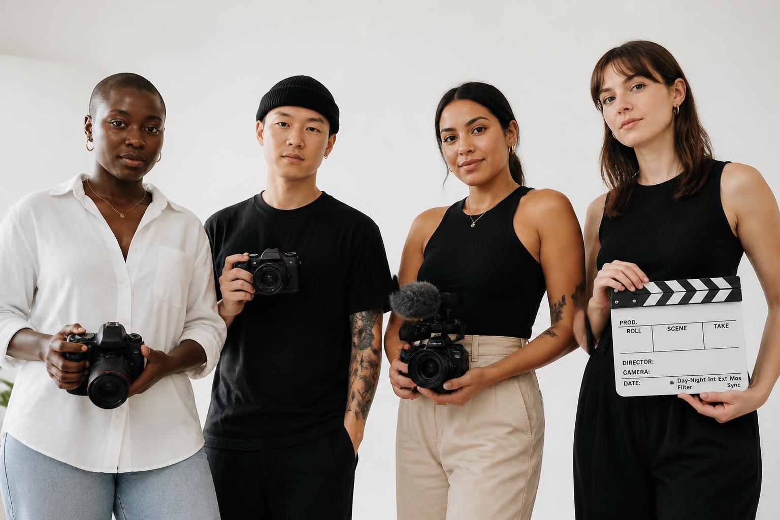 Diverse photographers and content creators from around the world