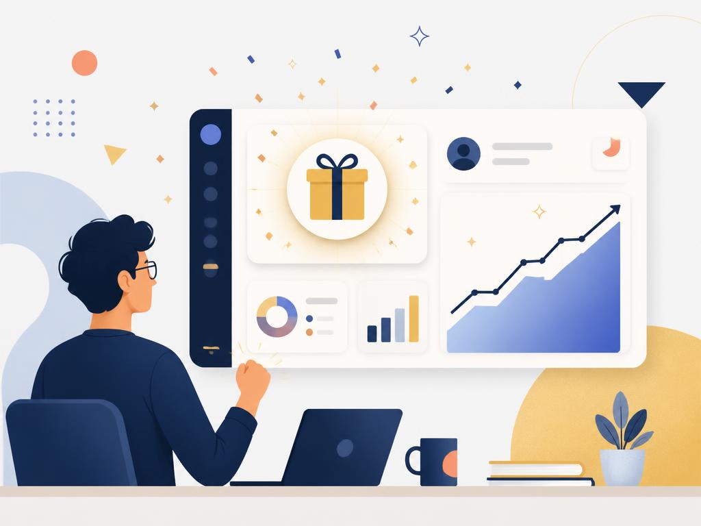 Creator receiving a reward notification on a dashboard